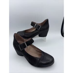 Dansko Roxanne Mary Jane Pumps Shoes Black Leather EU 38 size 7-7.5